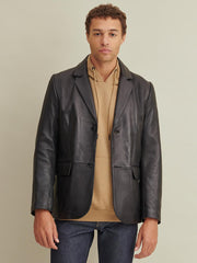 Vince Leather Blazer