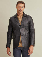 Vince Leather Blazer