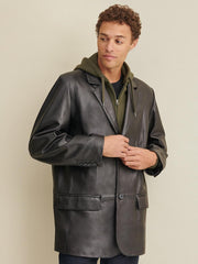 Big & Tall Leather Blazer