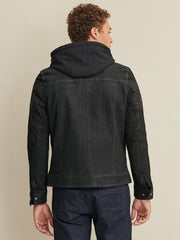 Thomas Leather Hooded Jacket