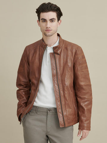 Josh Leather Moto Jacket