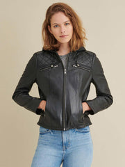 Kendra Leather Rider Jacket