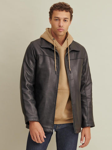 Bruce Leather Jacket with Thinsulate Lining