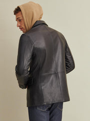 Vince Leather Blazer