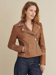 Bree Studded Leather Jacket