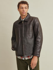 George Leather Jacket with Thinsulate Lining