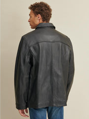 Wilson Leather Jacket with Thinsulate Lining Black