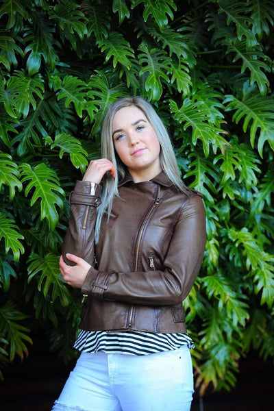 Vintage Brown Leather Jacket