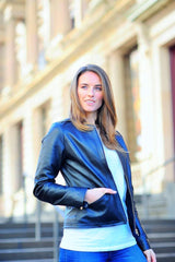 Sculpt's Women's bomber leather jacket