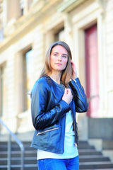 Sculpt's Women's bomber leather jacket