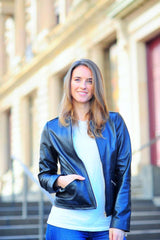 Sculpt's Women's bomber leather jacket