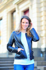 Sculpt's Women's bomber leather jacket