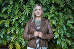 Vintage Brown Leather Jacket