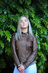 Vintage Brown Leather Jacket