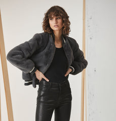 Essential Faux Fur Bomber Jacket