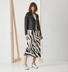 Minimalist Leather Biker Jacket