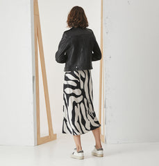 Minimalist Leather Biker Jacket