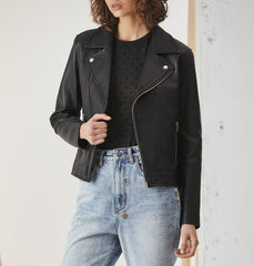 Essential Leather Biker Jacket