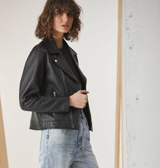 Essential Leather Biker Jacket