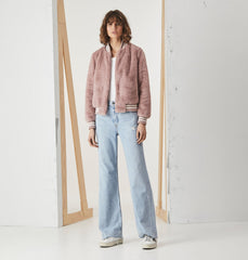 Essential Faux Fur Bomber Jacket
