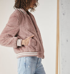 Essential Faux Fur Bomber Jacket