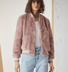 Essential Faux Fur Bomber Jacket