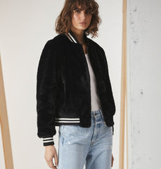 Essential Faux Fur Bomber Jacket