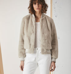 Essential Faux Fur Bomber Jacket