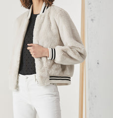 Essential Faux Fur Bomber Jacket
