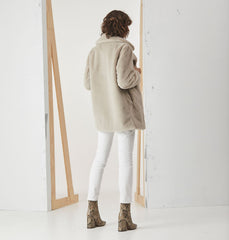 Minimalist Faux Fur Jacket