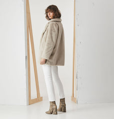 Minimalist Faux Fur Jacket