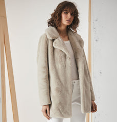 Minimalist Faux Fur Jacket
