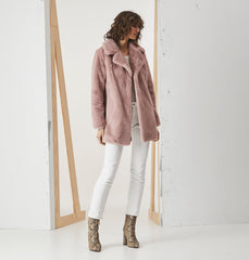 Minimalist Faux Fur Jacket