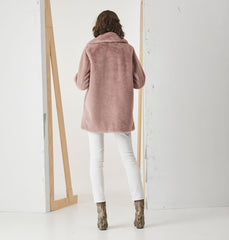 Minimalist Faux Fur Jacket