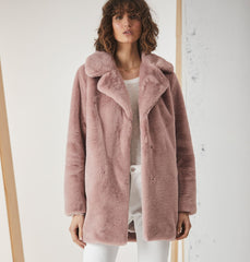 Minimalist Faux Fur Jacket