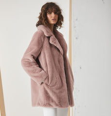 Minimalist Faux Fur Jacket