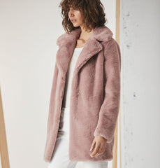 Minimalist Faux Fur Jacket