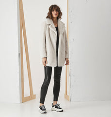 Minimalist Faux Fur Jacket