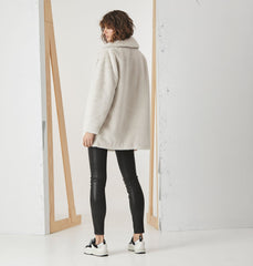 Minimalist Faux Fur Jacket