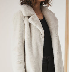 Minimalist Faux Fur Jacket
