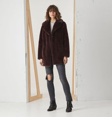 Minimalist Faux Fur Jacket