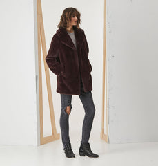 Minimalist Faux Fur Jacket