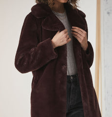Minimalist Faux Fur Jacket