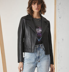 Essential Leather Biker Jacket