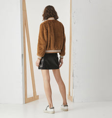 Essential Faux Fur Bomber Jacket