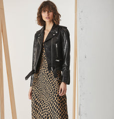 New Yorker Leather Biker Jacket