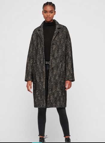 TEYA HERRINGBONE COAT